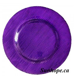 Weave Glass Charger Plate  (8-PK)